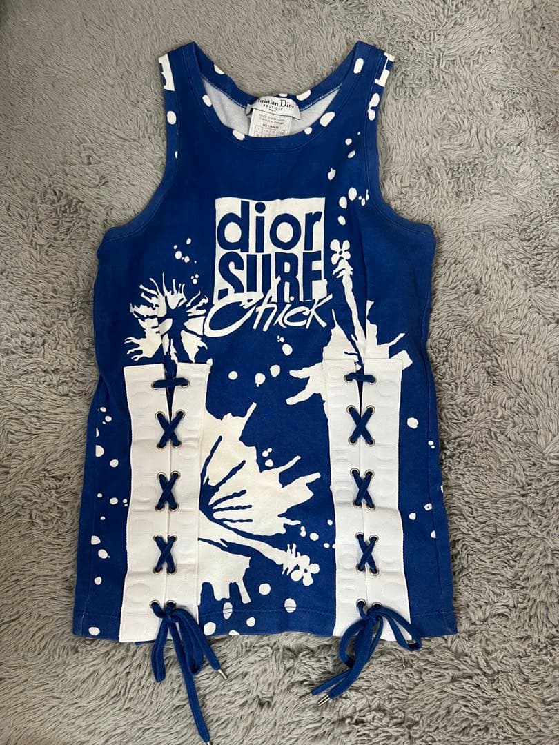 Christian Dior 花柄タンクトップ 36