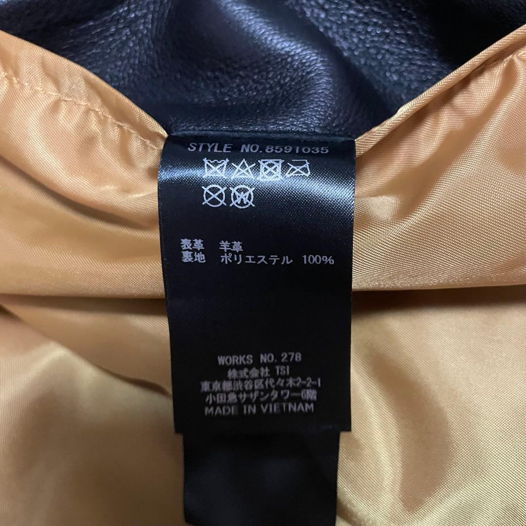 上野商会 レトログレード シングルライダースジャケット ラムレザー