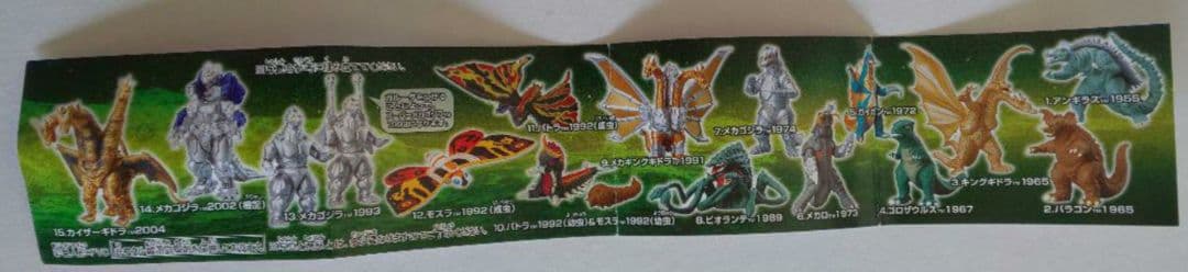 BANDAI ゴジラガチャHG『ゴジラ クロニクル2（初版）コンプリート』
