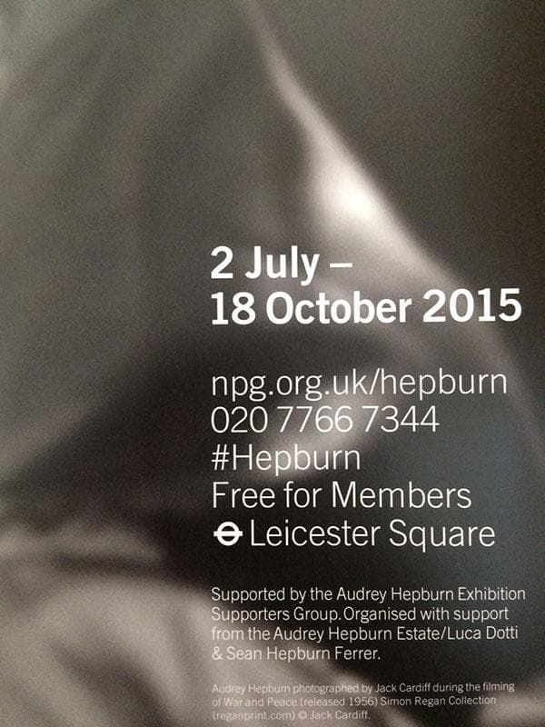 オードリーヘップバーン/エキシビジョンポスター/アートポスター