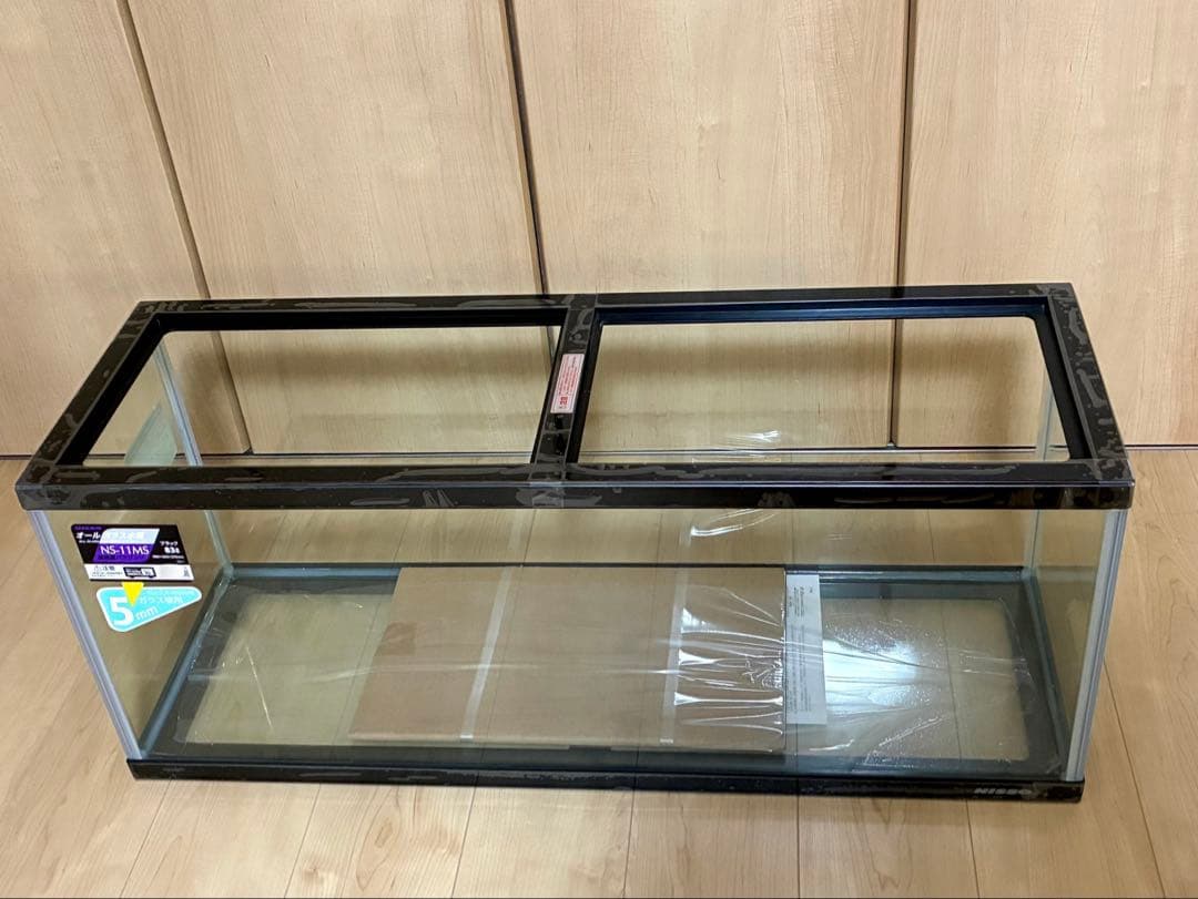 【新品】ガラス水槽 90cm 専用ガラス蓋2枚付き 未使用