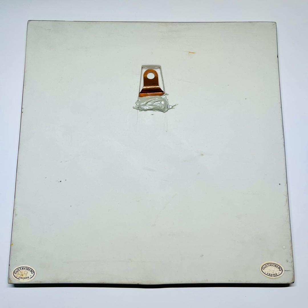 【リサラーソン/UNIK/ネコ/ブルー】北欧/ビンテージ/希少/KATT/陶板