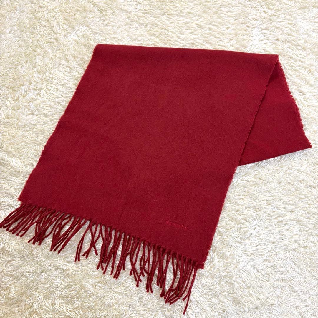エルメス　HERMES カシミヤ　マフラー　ストール　ワインカラー