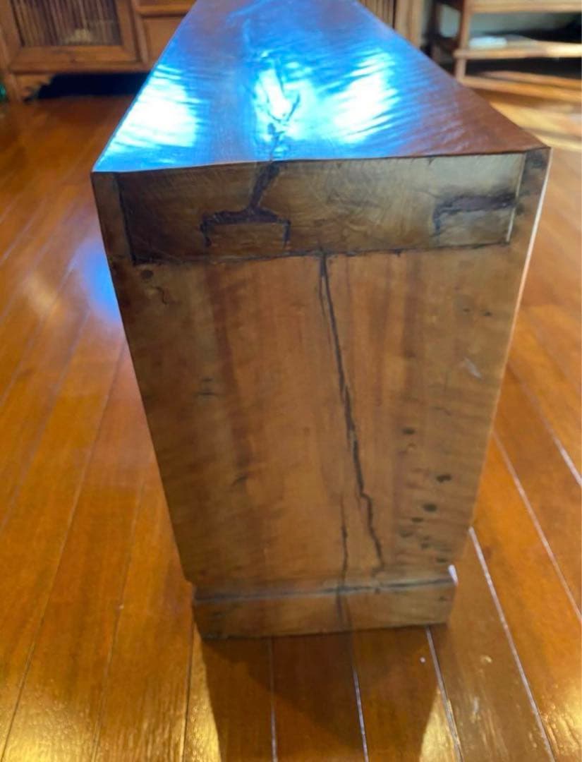 中国骨董家具 長椅子　無垢一枚板　飾り台オブジェ