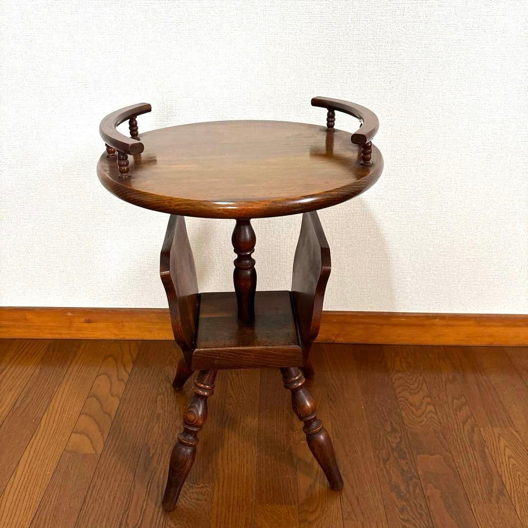 【良品】飛騨産業 サイドテーブル ティーテーブル ヴィンテージ