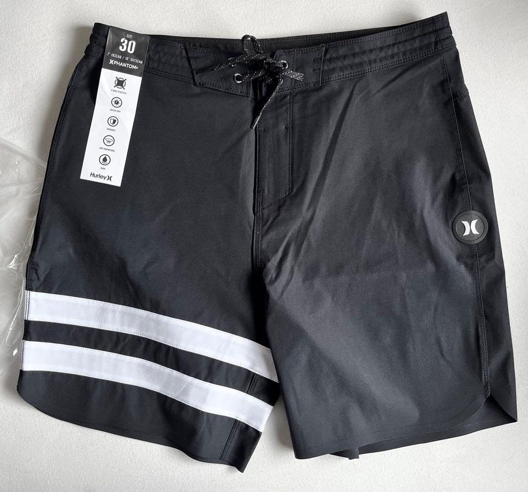 Hurley ボードショーツ ブラック 新品 ハーレー 30inc