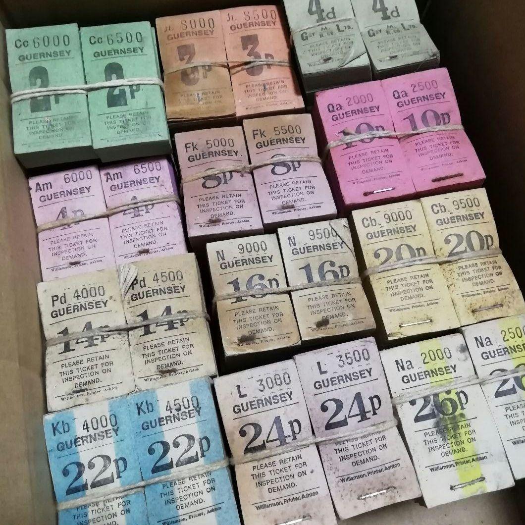 イギリスのバスチケット12冊セット　海外紙モノ　ジャンクジャーナル素材