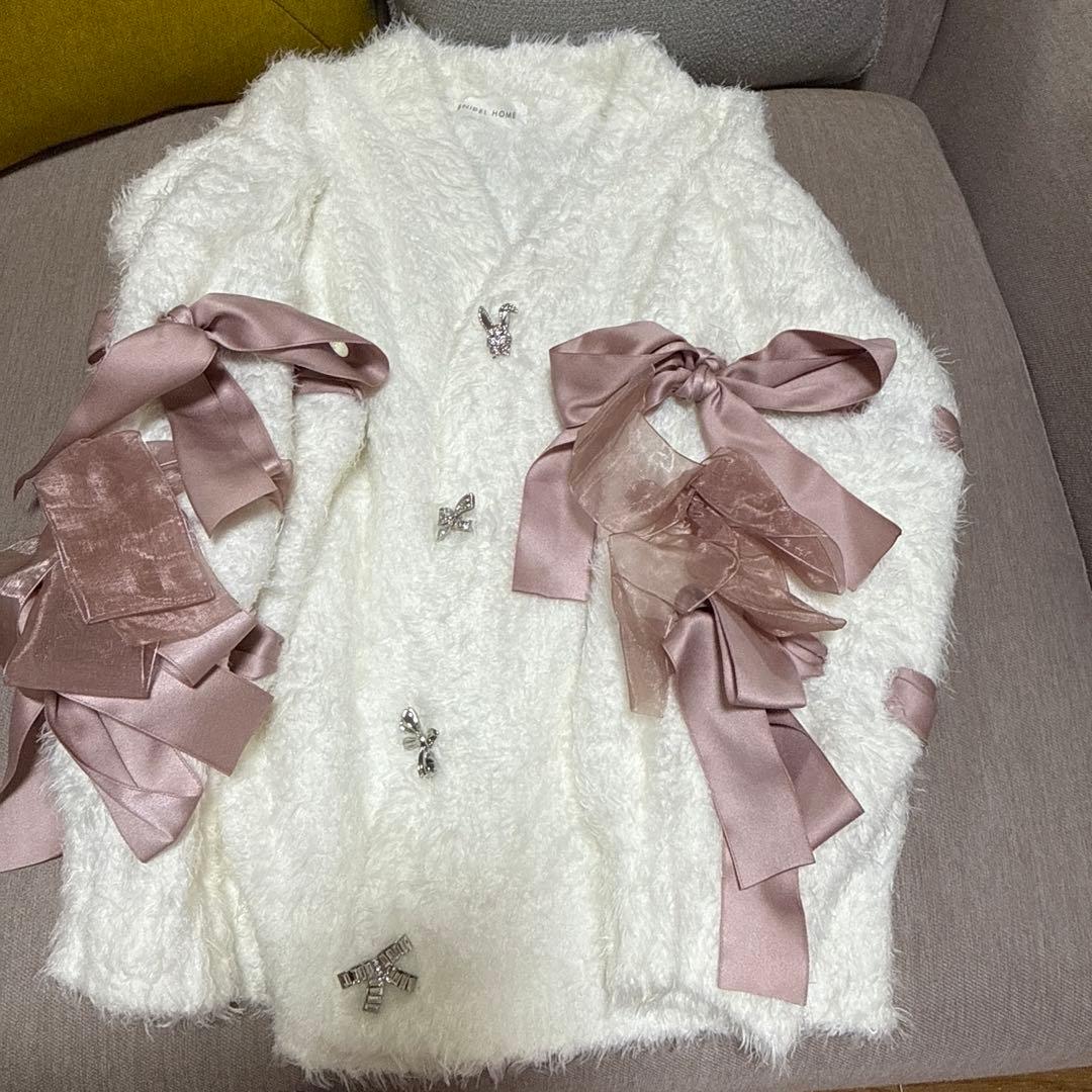 SNIDEL  ハロウィン　ニットカーディガン　リボン