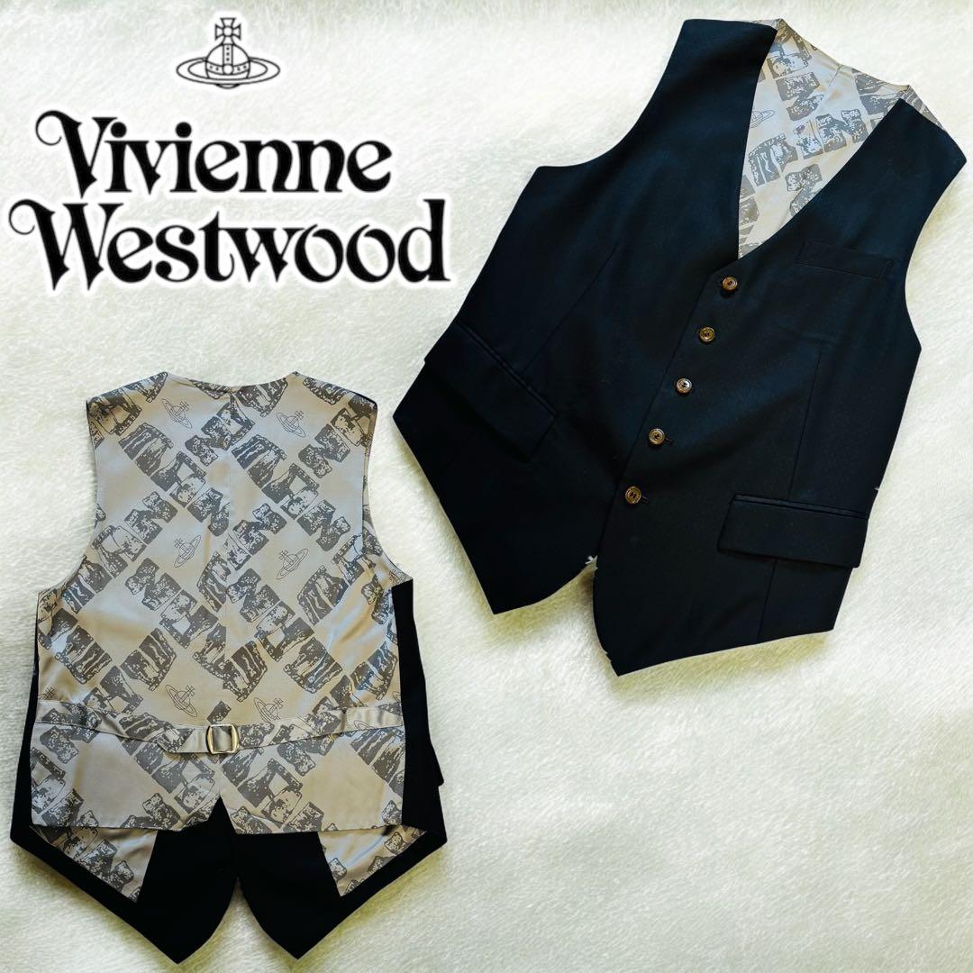ヴィヴィアンウエストウッド マン ジレ ベスト 46 オーブ 総裏地 前開き M