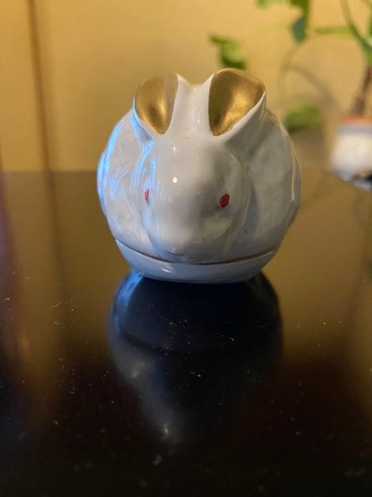 茶道具　うさぎ　香合