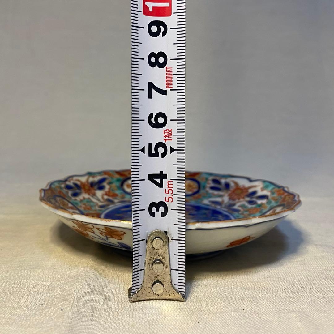 大聖寺伊万里　伊万里　古伊万里　小皿　豆皿　大明年製　色絵　金襴手　花の図