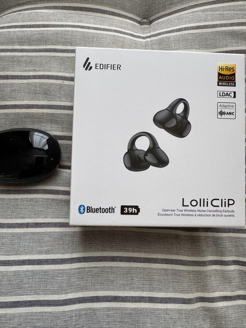 EDIFIER LolliClip ワイヤレスイヤフォン ブラック