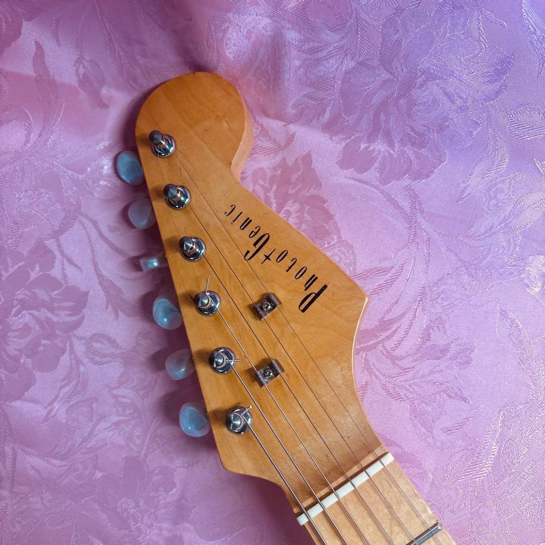 改造！ミニピンク エレキギター ハムバッカー搭載！