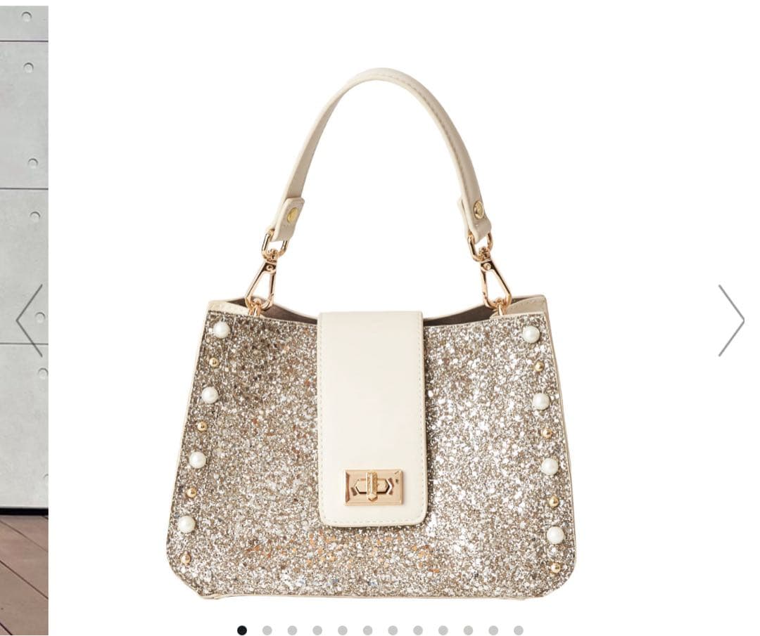 DIANAダイアナグリッターショルダーバッグバニティセルフォードキラキラビジュー