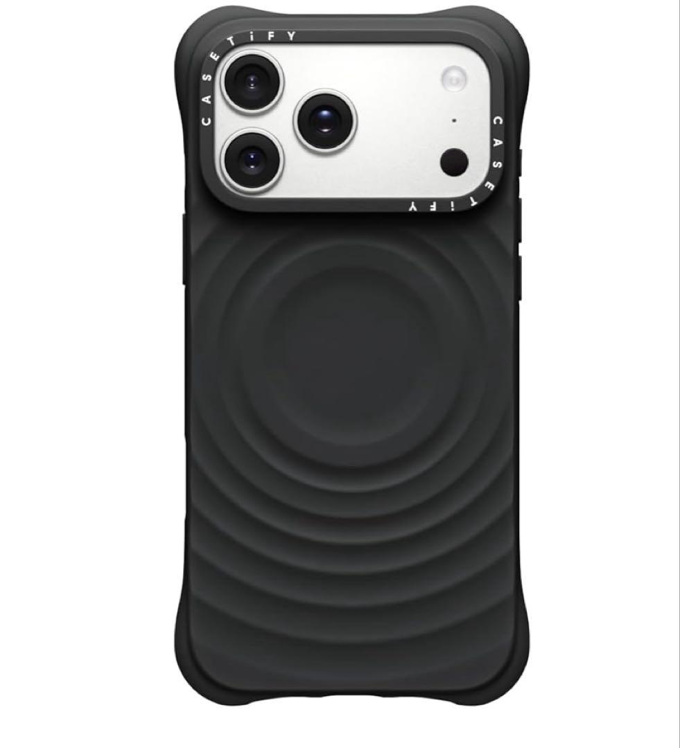 CASETiFY iPhone 17ProMax ケース 波型MagSafe 黒