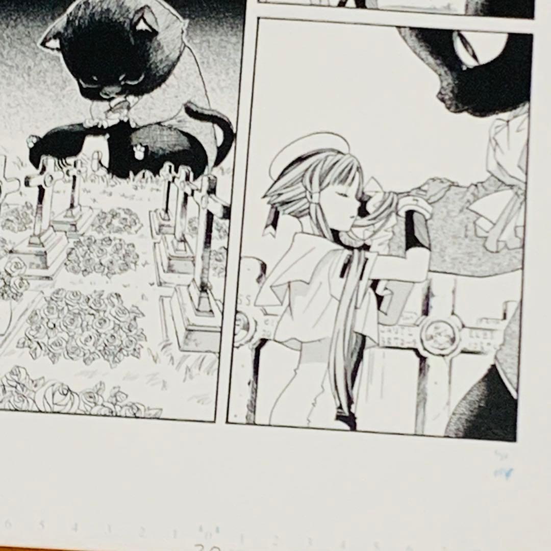 ARIA 複製原画 B4サイズ 額付き 天野こずえ 水無灯里 ケット・シー