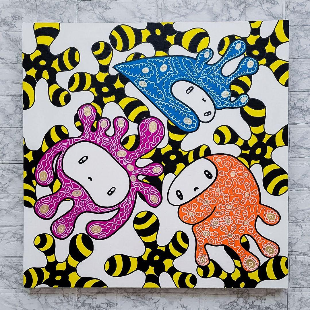 ★鈴木哲也★S12(606×606mm)アクリル原画1点物★送料無料#0082