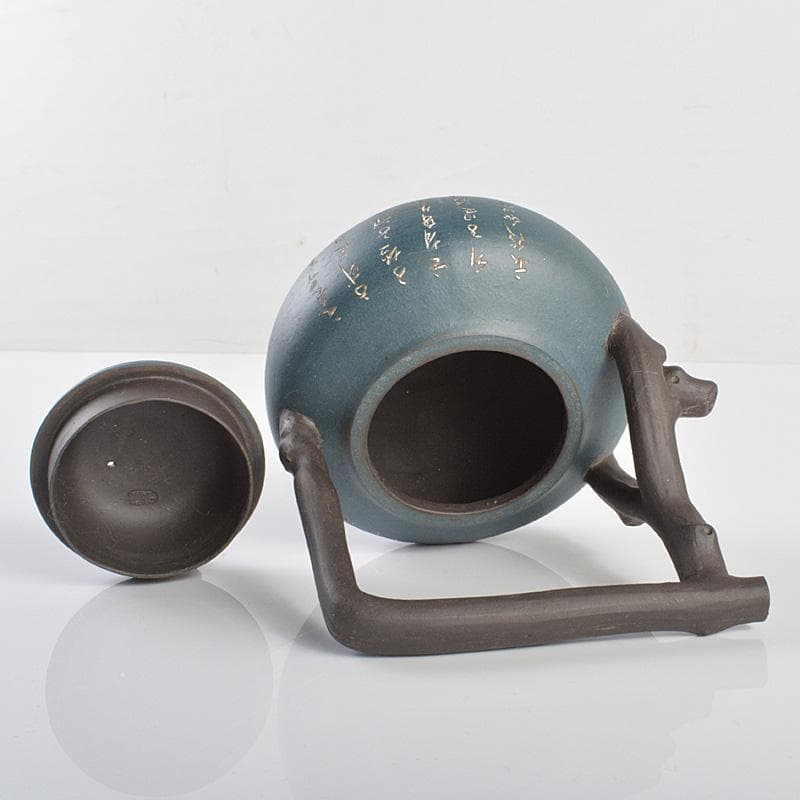 中国　紫砂　青泥　急須　茶壷　在銘　C　R6215