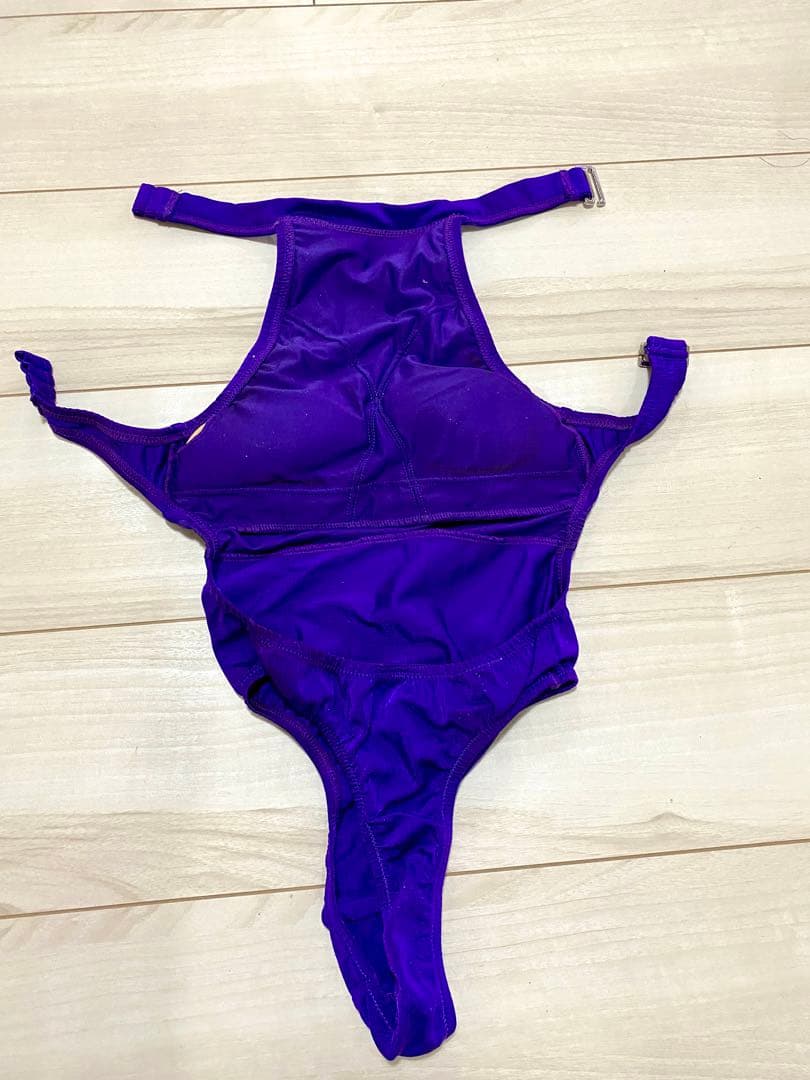 Sサイズ　モノキニ ブラック&パープル（ノーマル&ルーキー）