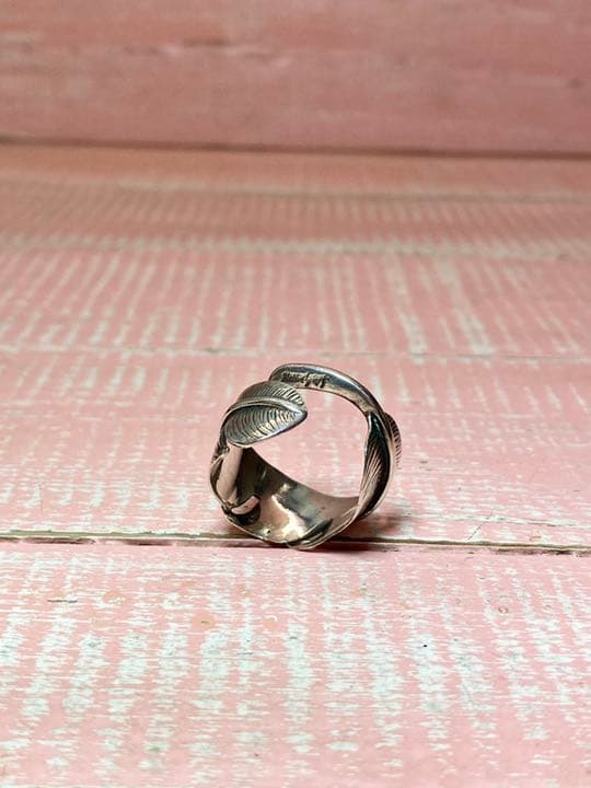 あーちゃん様専ネイティブスピリット　フェザーリング　スターリングシルバー　925