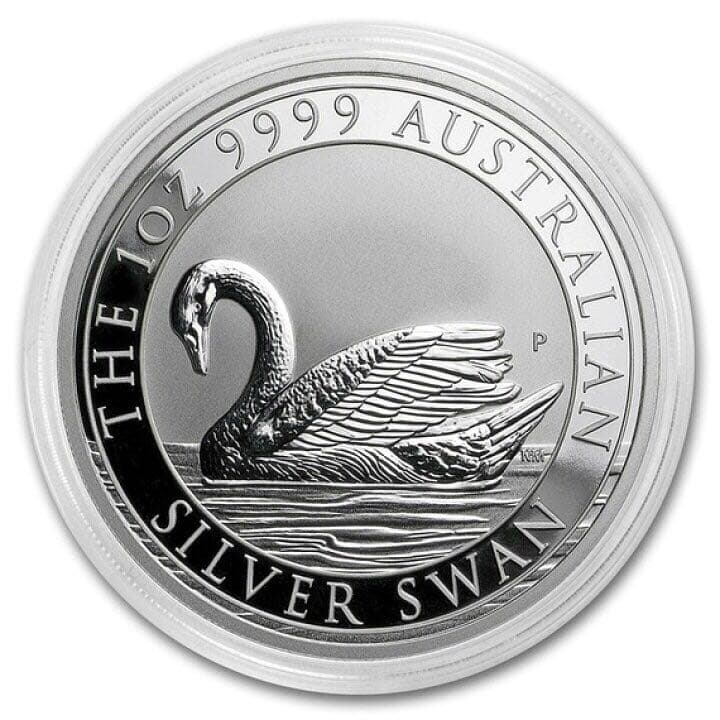 2017 オーストラリア　スワン 銀貨1オンス41mmクリアケース付き新品未使用