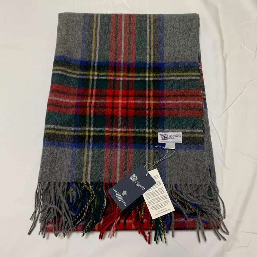 ジョンストンズ カシミア 大判ストール マフラー グレースチュワート