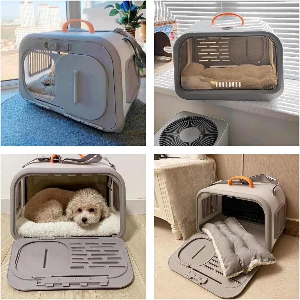 小動物用お出かけバック 航空輸送ボックス 車載/手提げ/肩掛 軽量 通気性