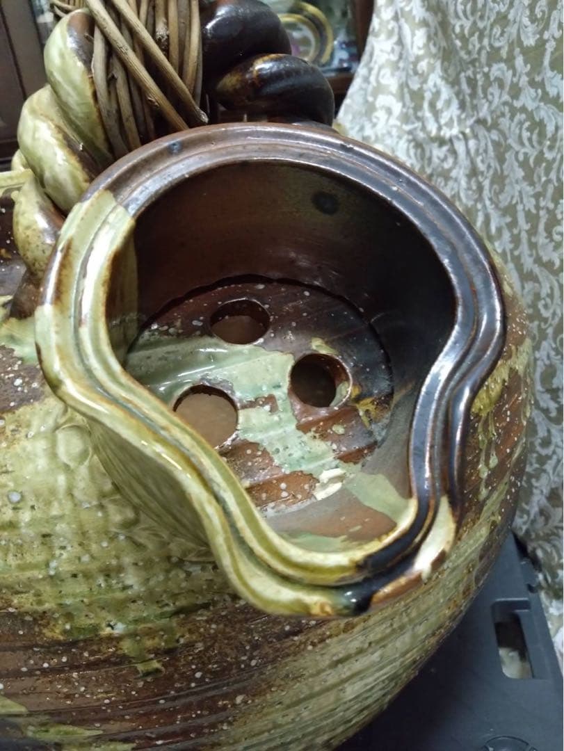 時代物 信楽焼き 特注品 特大 土瓶 インテリア 飾り