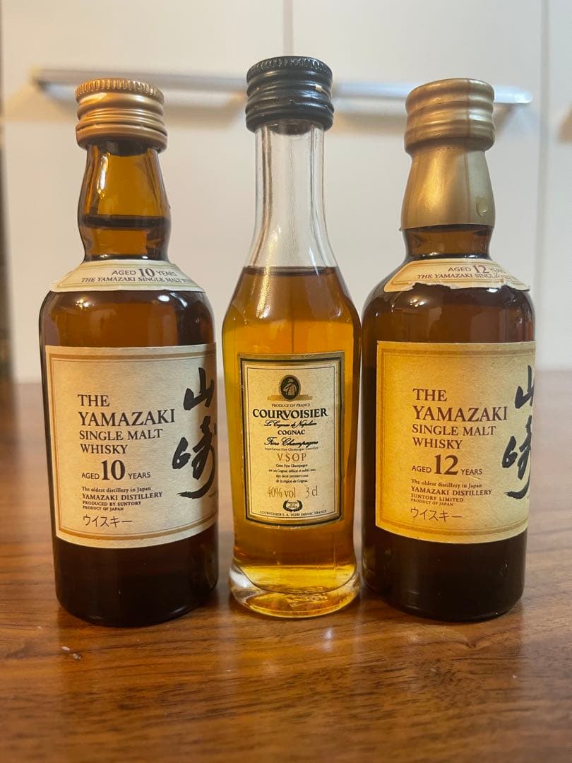 ミニボトル 山崎10年，山崎12年　　3点セット