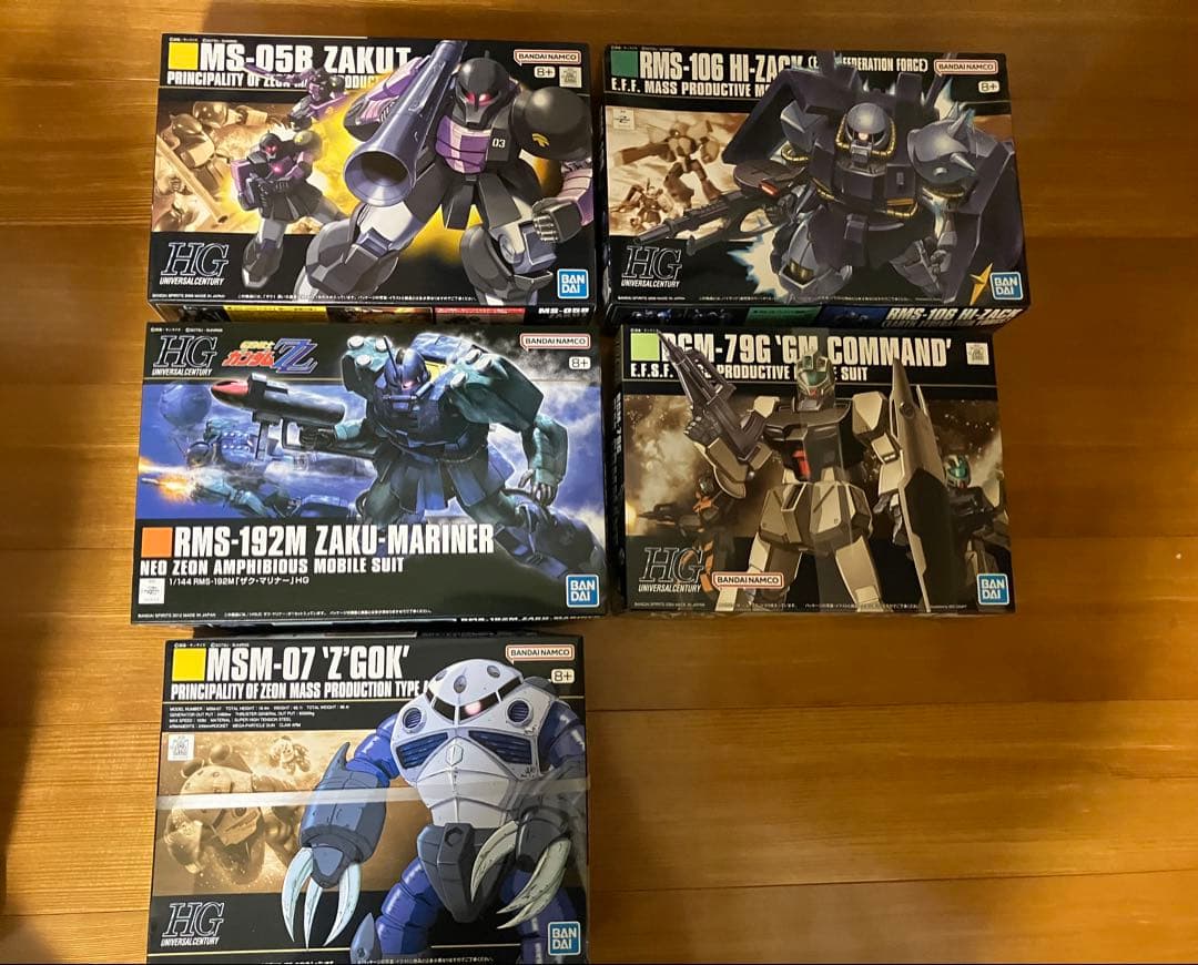 HG ザク　ザクマリナー　ハイザック　ジムコマンド　ズゴック　ガンプラ　ガンダム