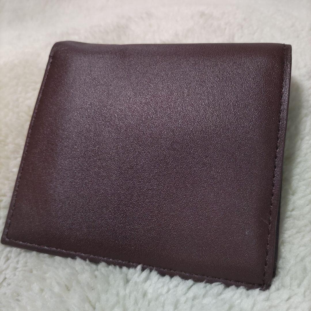 皇居　皇室　限定　折り財布　本革　こげ茶