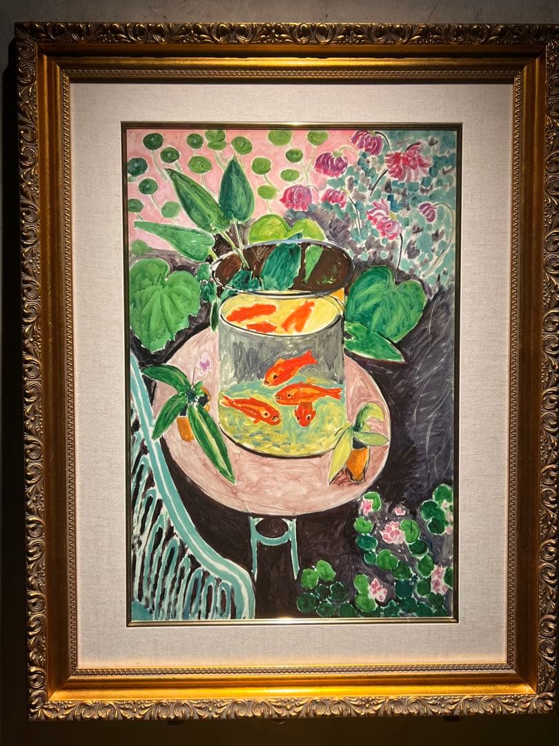 他の方発送×Henri Matisse 【gold fish】高精細刷特別額装品