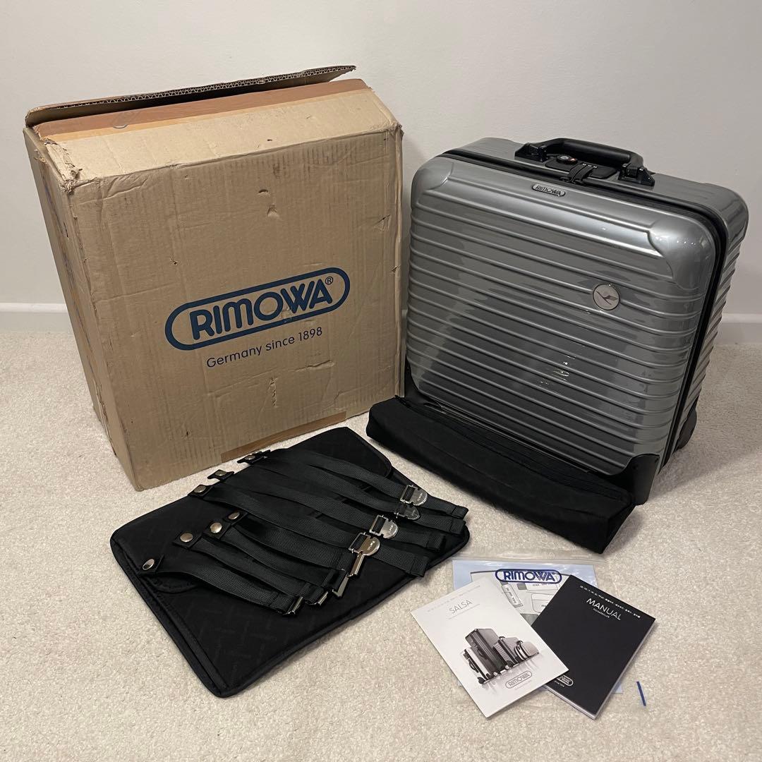 付属品フルセット RIMOWA Salsa ビジネストロリー 2輪 シルバー