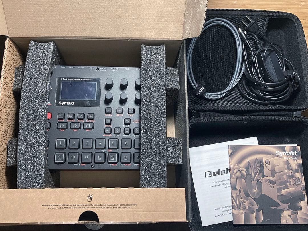 【OYAIDEケーブル他おまけつき】 Elektron Syntakt 箱有り