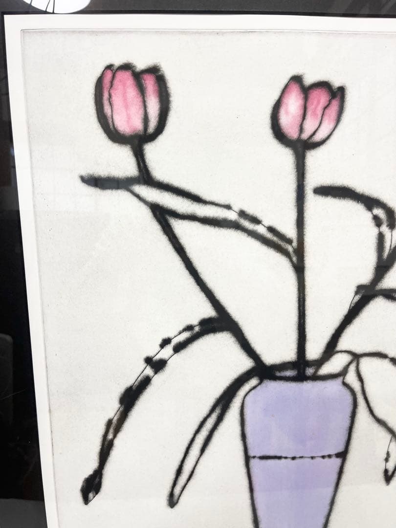 リチャード スペア Richard Spare 作品名　チューリップ　真作保証