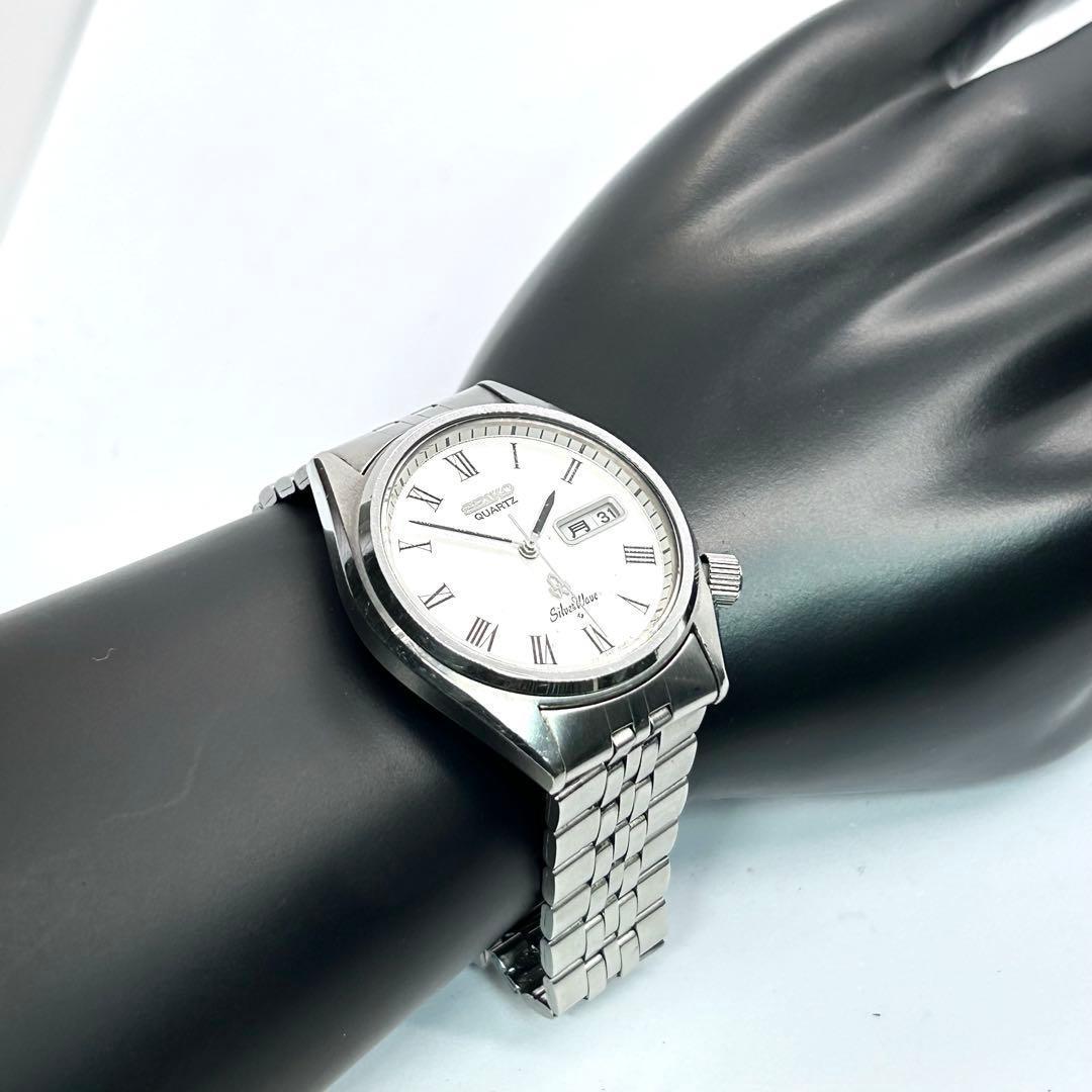 新品電池/稼働 SEIKO シルバーウェーブ 7546-8010 QZ メンズ