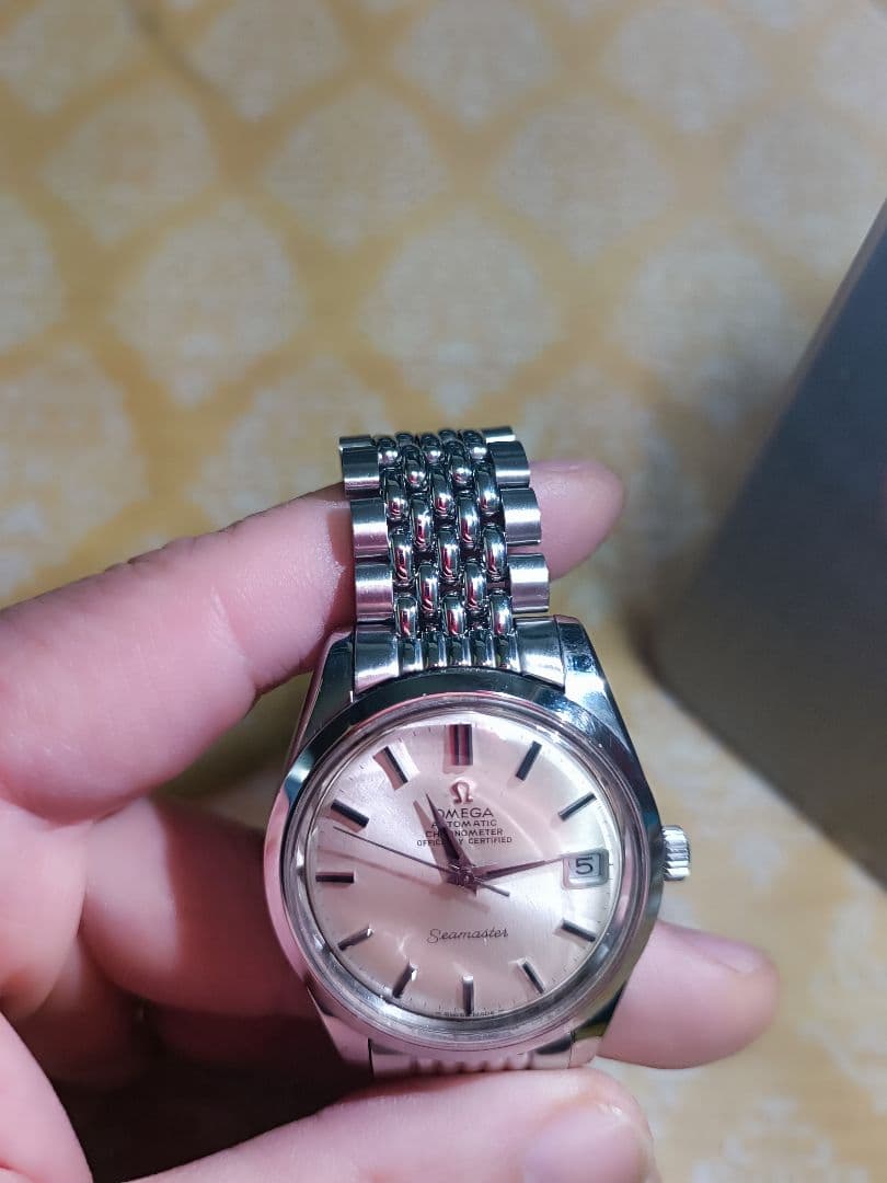 希少オメガシーマスタークロノメーターcal.564 自動巻 純正ベルト美品