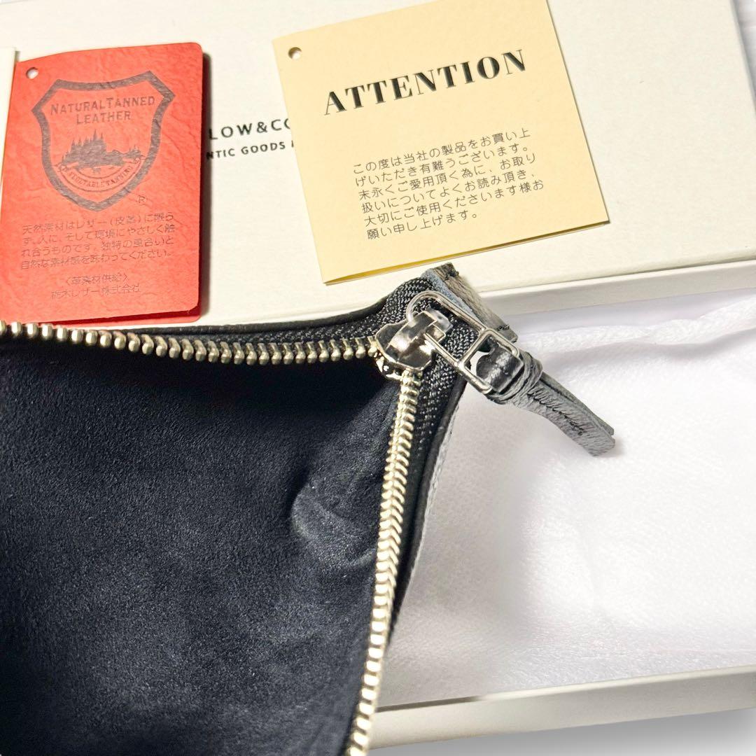 未使用品！ SLOW スロウ ペンケース 筆箱 レザー 本革 ブラック 黒 本革