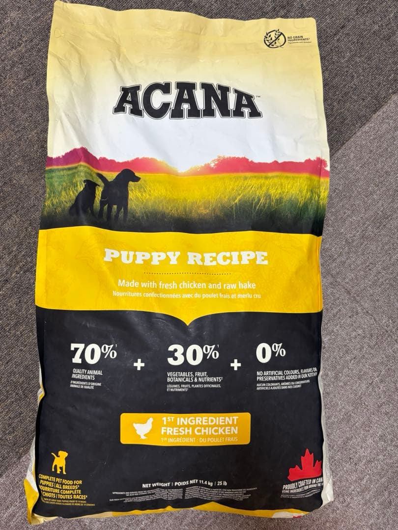 【未開封】アカナ　パピーレシピ　11.4kg