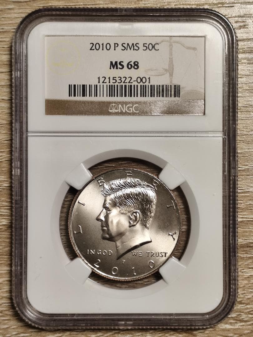 NGC MS68☆2010P アメリカ ハーフダラー 50セント  硬貨