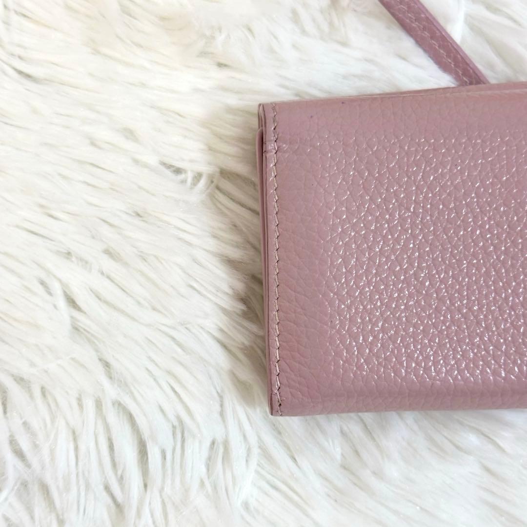 美品✨️付属品完備 バレンシアガ ネオクラシック 三つ折り財布 ピンク
