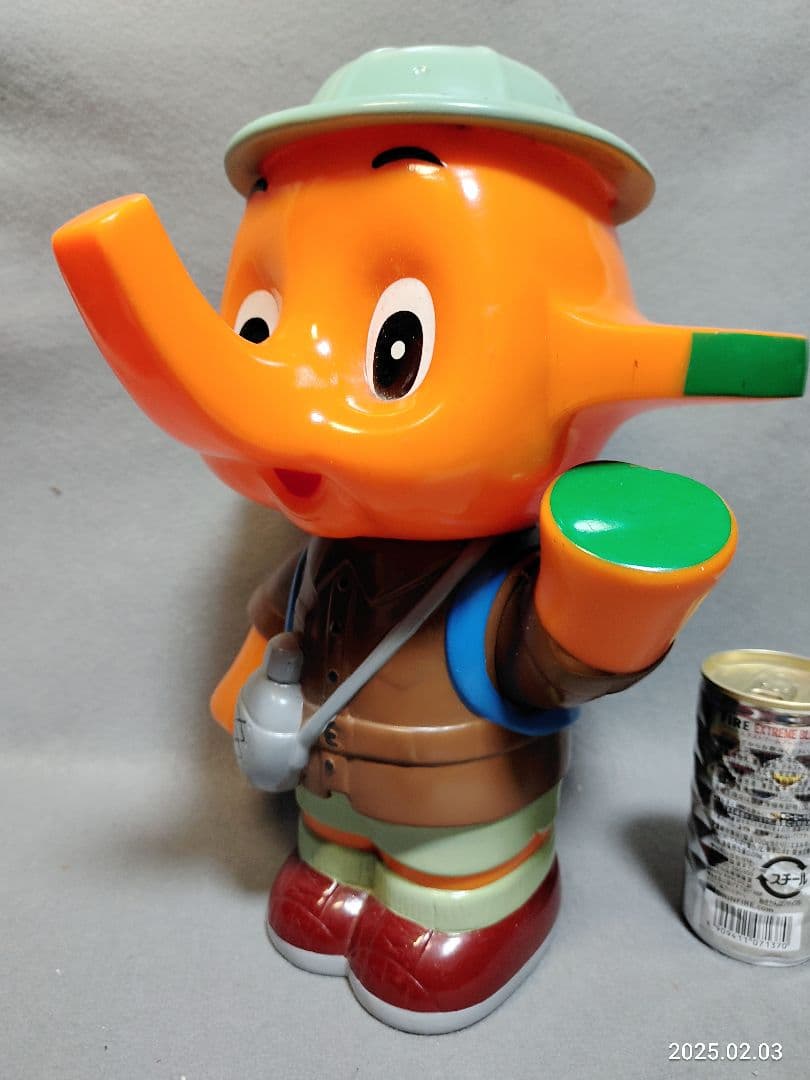 昭和レトロ 佐藤製薬 サトちゃん 探検隊カウンター用 ソフビ貯金箱