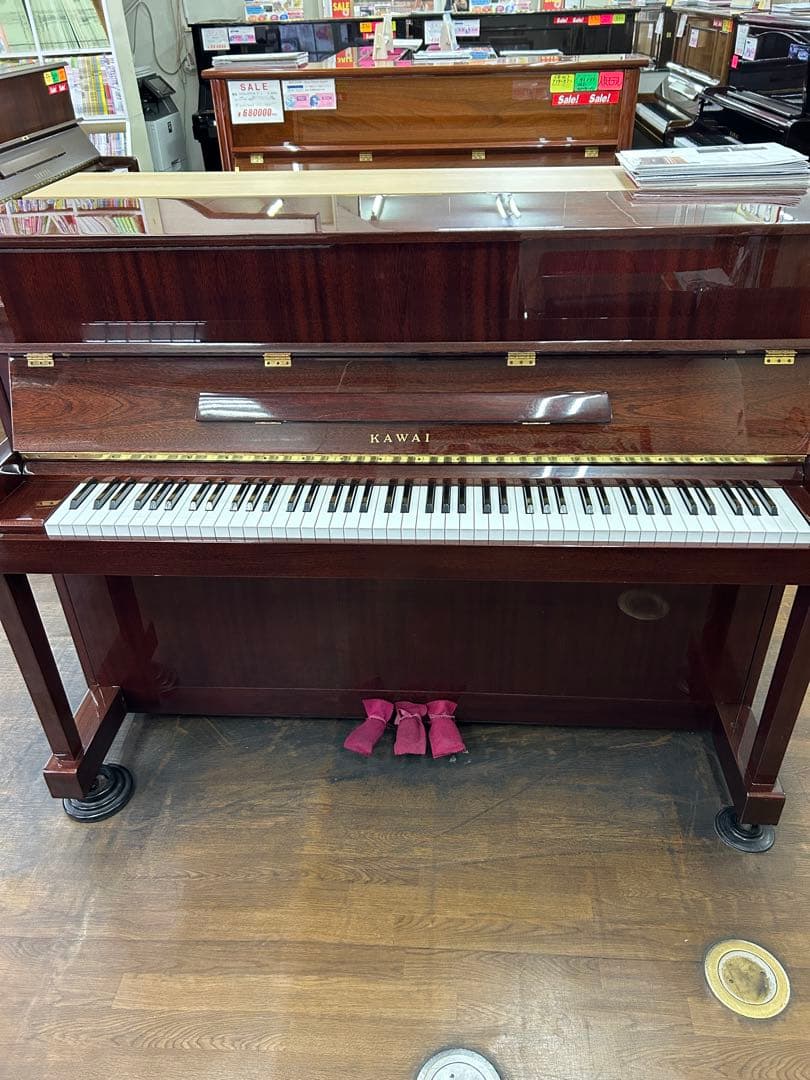 超価格カワイピアノ、CX5H、人気のコンパクトタイプ、高級木目調、1台限り！