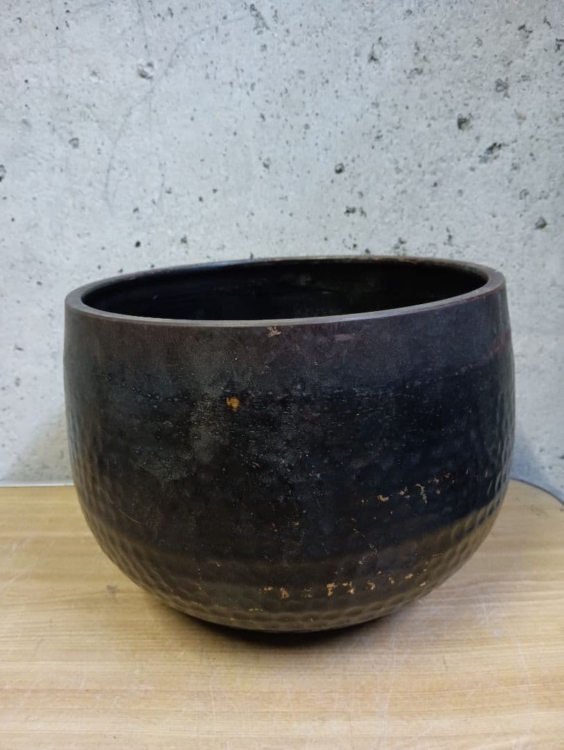 蔵出し 特大おりん ビンテージ 仏具 槌目紋様