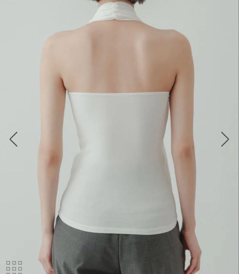 最終価格【yo BIOTOP】rayon bare halter neck