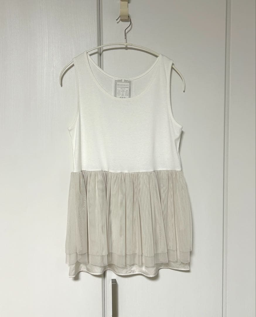 未使用 BEARDSLEY チュチュタンク ホワイト