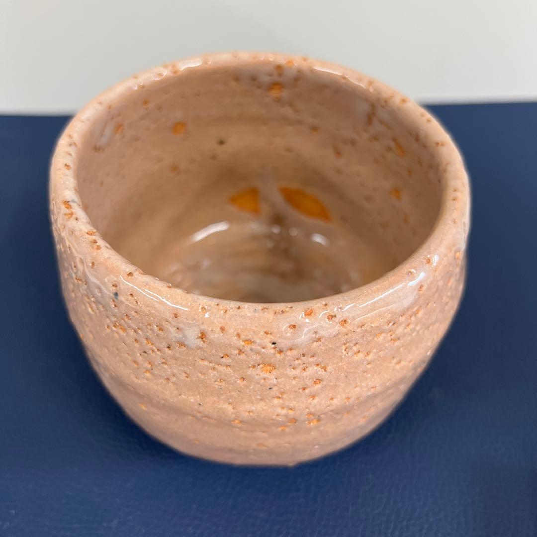 金重巌　灰釉茶碗