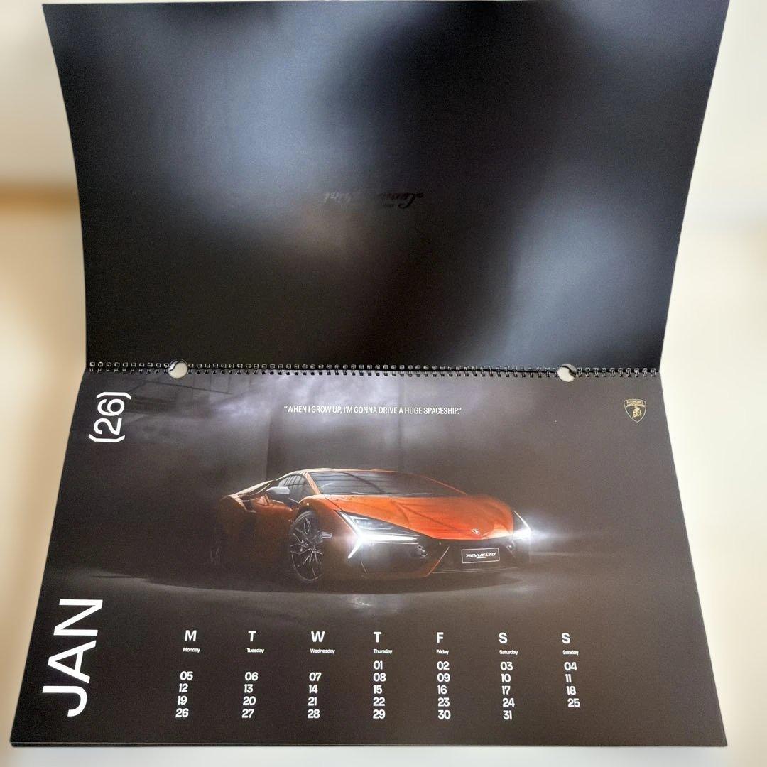 【非売品】2026年/ランボルギーニ/壁掛けカレンダー/大型