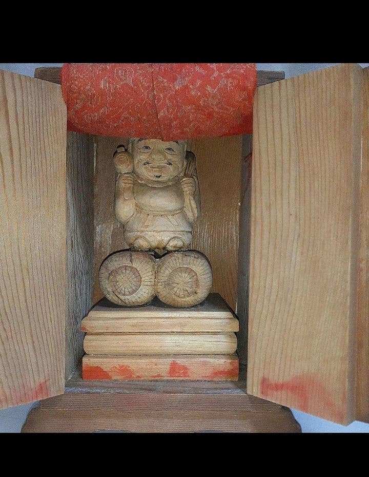 明治時代　厨子入　大黒天　仏像