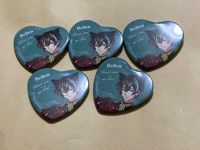 あくねこ ナンジャ ベレン ハート缶バッジ